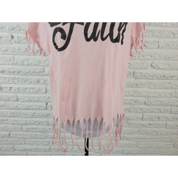 On Fire Womens Top 1X Plus Tee Boho Faith Dream Believe Achieve Pink PIN37E - Picture 4 of 7